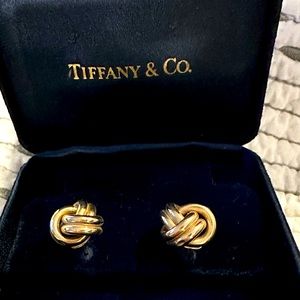Tiffany and co vintage knot earrings